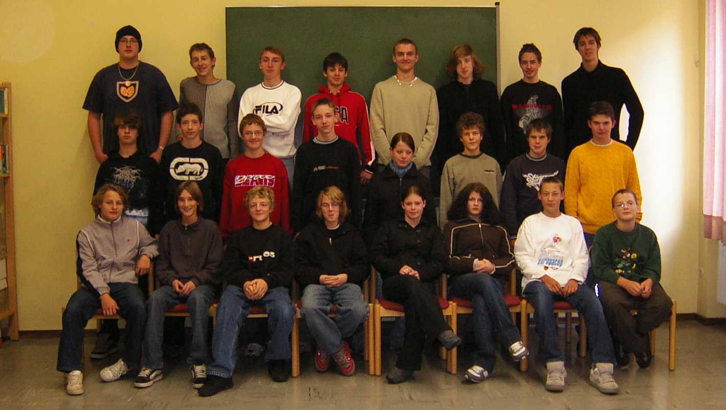 Klasse 9e im Herbst 2003